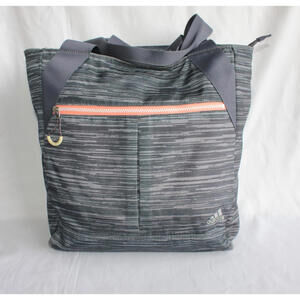 adidas Fearless Tote Gray/Coral Gym Travel Bag 043516